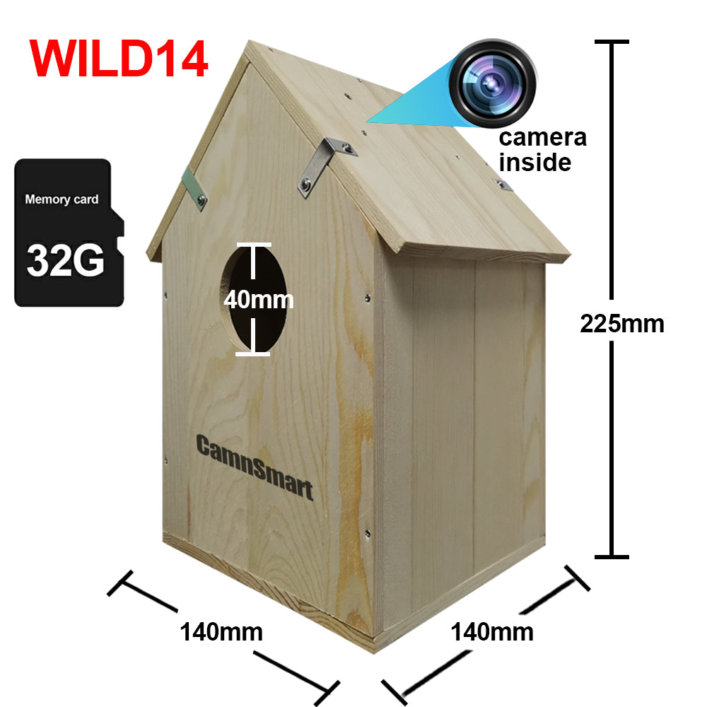 CamnSmart Wild Bird House with WiFi FHD Camera