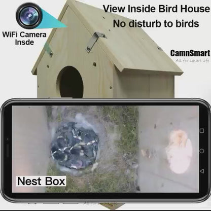 CamnSmart Wild Bird House with WiFi FHD Camera